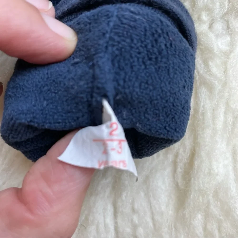 Sigikid Soft Plush and Cotton Fingerless Mittens Size 2-3T